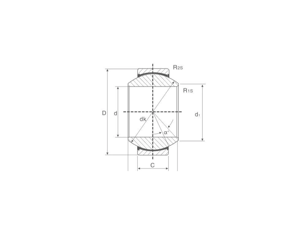 EP-GE20ET 2RS series dimension drawing